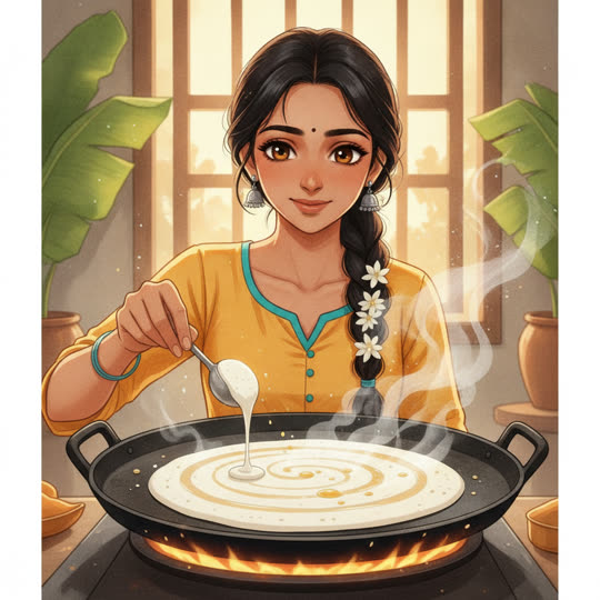 Key frame for scene 1: The Sizzling Swirl